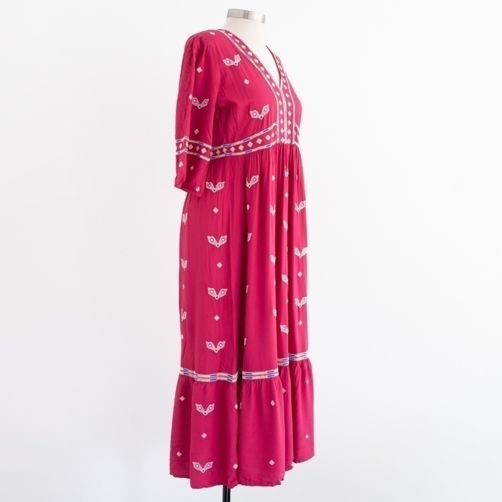 Ba&sh - Java Embroidered Boho Midi Dress - Picture 15 of 16